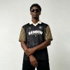 DTG Tiger Print and Screen Print Logo Applique T-shirt | Vintage Leopard Polo Jersey | OEM Streetwear