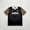 DTG Tiger Print and Screen Print Logo Applique T-shirt | Vintage Leopard Polo Jersey | OEM Streetwear