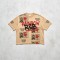Vintage Washed DTG Print Crop T-shirt | Distressed Graffiti Print | 100% Cotton Oversize Fit | Streetwear Manufacturer