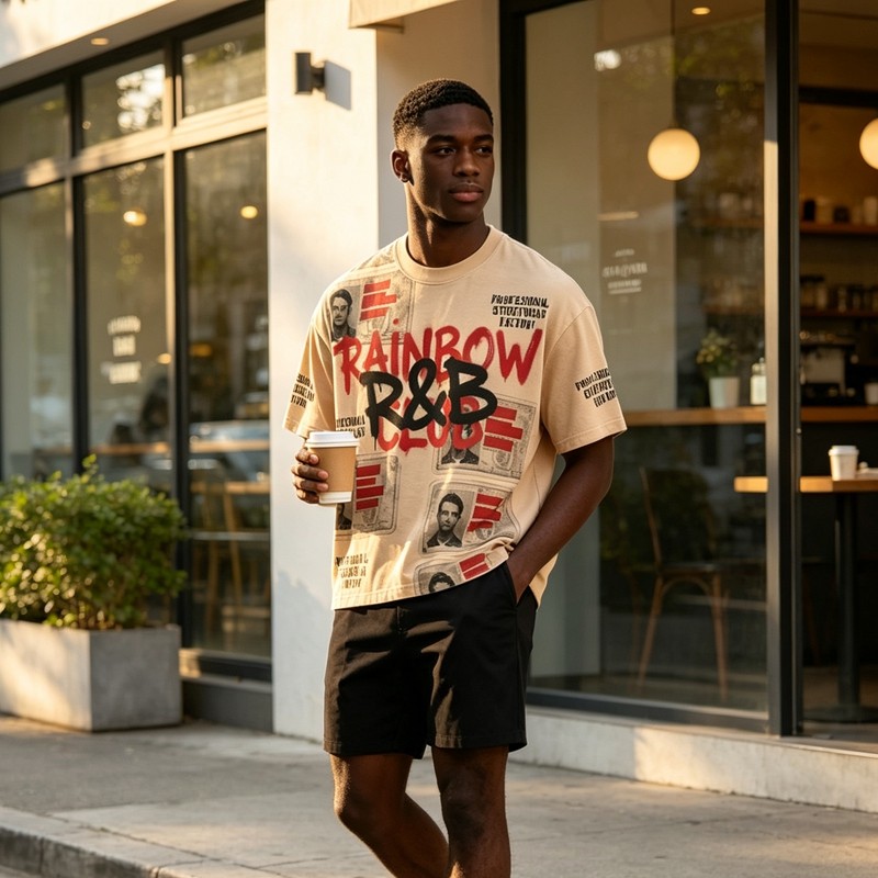 Vintage Washed DTG Print Crop T-shirt