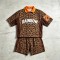 Vintage Embroidered Applique Leopard Polo T-shirt | Mesh Knit Fabric Oversize Fit | Streetwear Manufacturer