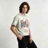 Vintage Washed Spray Dye Screen Print T-shirt | 100% Cotton Oversized Short Sleeve | Custom Streetwear Manufacturer