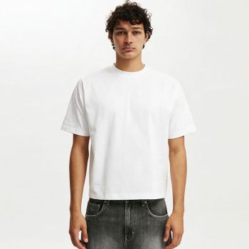 Custom Men's Oversized Boxy Blank 100% Cotton Heavyweight T-Shirt