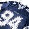 Custom Men's Navy Sublimation Mesh Team Jersey V-Neck