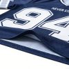 Custom Men's Navy Sublimation Mesh Team Jersey V-Neck