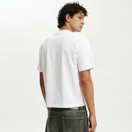 Custom Men's Oversized Boxy Blank 100% Cotton Heavyweight T-Shirt