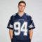 Custom Men's Navy Sublimation Mesh Team Jersey V-Neck