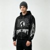 Screen Print Splash Ink Zip Up Hoodie | Oversized Fit | Street Daily Wear | Custom Streetwear Manufacturer