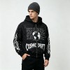 Screen Print Splash Ink Zip Up Hoodie | Oversized Fit | Street Daily Wear | Custom Streetwear Manufacturer