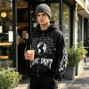 Screen Print Splash Ink Zip Up Hoodie | Oversized Fit | Street Daily Wear | Custom Streetwear Manufacturer