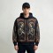 DTG Print Virgin Mary Gothic Frame Full Zip Hoodie | Vintage Retro Religious Graphic | Custom Streetwear