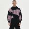 Custom Men's Irregular Color-Block Patchwork Hoodie 100% Cotton