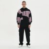Custom Men's Irregular Color-Block Patchwork Hoodie 100% Cotton