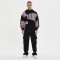Custom Men's Irregular Color-Block Patchwork Hoodie 100% Cotton
