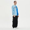 Custom Men's Tie-Dye Tonal Half-Panel Pullover Hoodie 100% Cotton