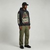 Washed DTG Print Zombie Hoodie | Vintage Washed Distressed | Heavy Cotton Oversize | Custom Streetwear