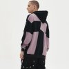 Custom Men's Irregular Color-Block Patchwork Hoodie 100% Cotton