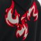 Custom Men's Flame Towel Embroidery Zip Hoodie Cotton Blend