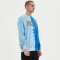 Custom Men's Tie-Dye Tonal Half-Panel Pullover Hoodie 100% Cotton