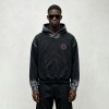Spray Dye Gradient Washed Devil Applique Hoodie | French Terry Kangaroo Pocket Hoodie | Custom Streetwear