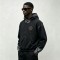 Spray Dye Gradient Washed Devil Applique Hoodie | French Terry Kangaroo Pocket Hoodie | Custom Streetwear