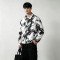 Marble Swirl All Over DTG Print Zip Up Canvas Jacket | 100% Heavyweight washed cotton twill | Streetwear Manufacturer
