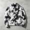 Marble Swirl All Over DTG Print Zip Up Canvas Jacket | 100% Heavyweight washed cotton twill | Streetwear Manufacturer