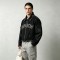 Applique Rivet DTG Print Washed Distressed Crop Canvas Jacket | 100% Cotton twill | Custom Streetwear