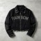 Applique Rivet DTG Print Washed Distressed Crop Canvas Jacket | 100% Cotton twill | Custom Streetwear