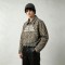 DTG and Screen Print Zebra Stripe Cropped Canvas Jacket | Distressed Raw Edge Zip Up | OEM Streetwear