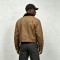 Garment dyed Screen Print Rivet Cropped Canvas Jacket | Western Gothic Street Outerwear | Custom Streetwear