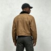 Garment dyed Screen Print Rivet Cropped Canvas Jacket | Western Gothic Street Outerwear | Custom Streetwear