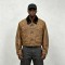 Garment dyed Screen Print Rivet Cropped Canvas Jacket | Western Gothic Street Outerwear | Custom Streetwear