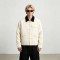 Canvas Jacket With Corduroy Collar | Metal Snap Button Daily Street Outfit | Custom Streetwear Manufacturer