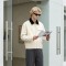 Canvas Jacket With Corduroy Collar | Metal Snap Button Daily Street Outfit | Custom Streetwear Manufacturer