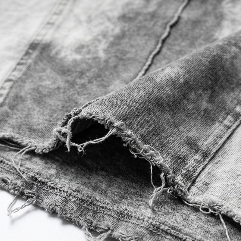 Washed Frayed Seam Cropped Vintage T-Shirt