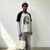 Vintage DTG Print Raglan Sleeve T-shirt | 100% Cotton Loose Fit | Street Daily Wear | Custom Streetwear