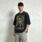 Vintage Acid Wash Screen Print T-shirt | Cracked Retro Graphic | 100% Cotton Oversized Fit | OEM Streetwear