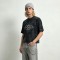 Vintage Washed DTG Print Eye Graphic Cropped T-shirt | 100% Cotton Loose Crop Tee | Custom Streetwear