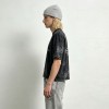 Vintage Washed DTG Print Eye Graphic Cropped T-shirt | 100% Cotton Loose Crop Tee | Custom Streetwear