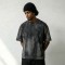 Vintage Wash Spray Dye Hand Drawn Oversized T-shirt | 100% Cotton Heavyweight Tee | OEM Streetwear