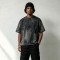 Vintage Wash Spray Dye Hand Drawn Oversized T-shirt | 100% Cotton Heavyweight Tee | OEM Streetwear