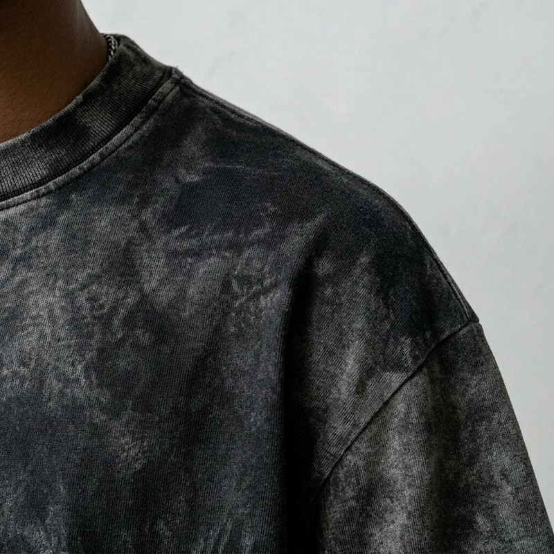Vintage Wash Spray Dye Hand Drawn Oversized T-shirt