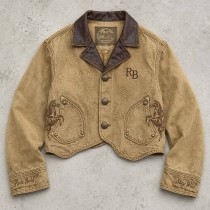 Embroidery DTG Print Applique Letter Cropped Canvas Jacket | Faux Leather Lapel Floral Metal Buttons | Clothing Manufacturer