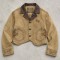 Embroidery DTG Print Applique Letter Cropped Canvas Jacket | Faux Leather Lapel Floral Metal Buttons | Clothing Manufacturer