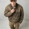 Washed Star Rivet DTG Print Canvas Jacket | Corduroy Collar Raw Frayed Hem | Full Zip Vintage Jacket | OEM Streetwear