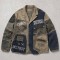 Patchwork Raw Edge DTG Print Canvas Jacket | Camo Mixed Panel Design | Custom Streetwear Manufacturer