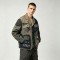 Patchwork Raw Edge DTG Print Canvas Jacket | Camo Mixed Panel Design | Custom Streetwear Manufacturer