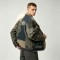 Patchwork Raw Edge DTG Print Canvas Jacket | Camo Mixed Panel Design | Custom Streetwear Manufacturer