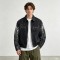 Washed Splash Ink Canvas Jacket | Elastic Rib Hem Dual Zip Pockets | Street Daily Wear | Custom Streetwear